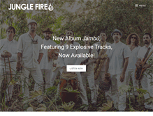 Tablet Screenshot of junglefiremusic.com